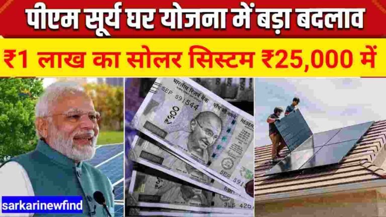 Pm Surya Ghar Yojana New Update 2025