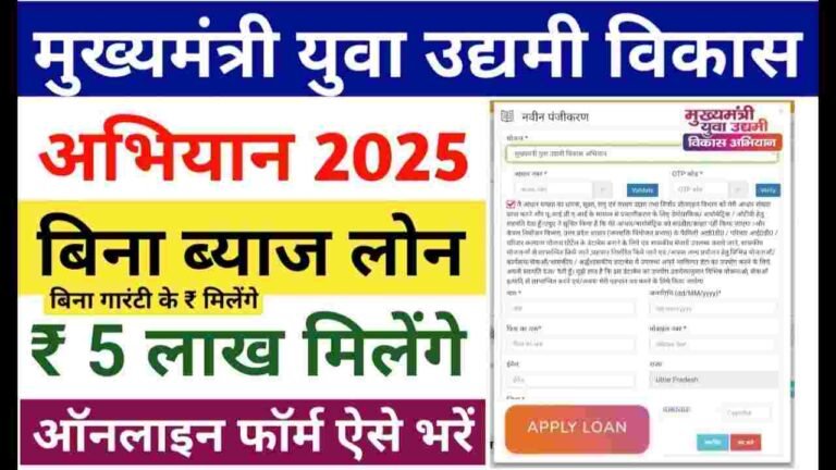 Mukhyamantri Yuva Udyami Yojana Kya Hai 2025