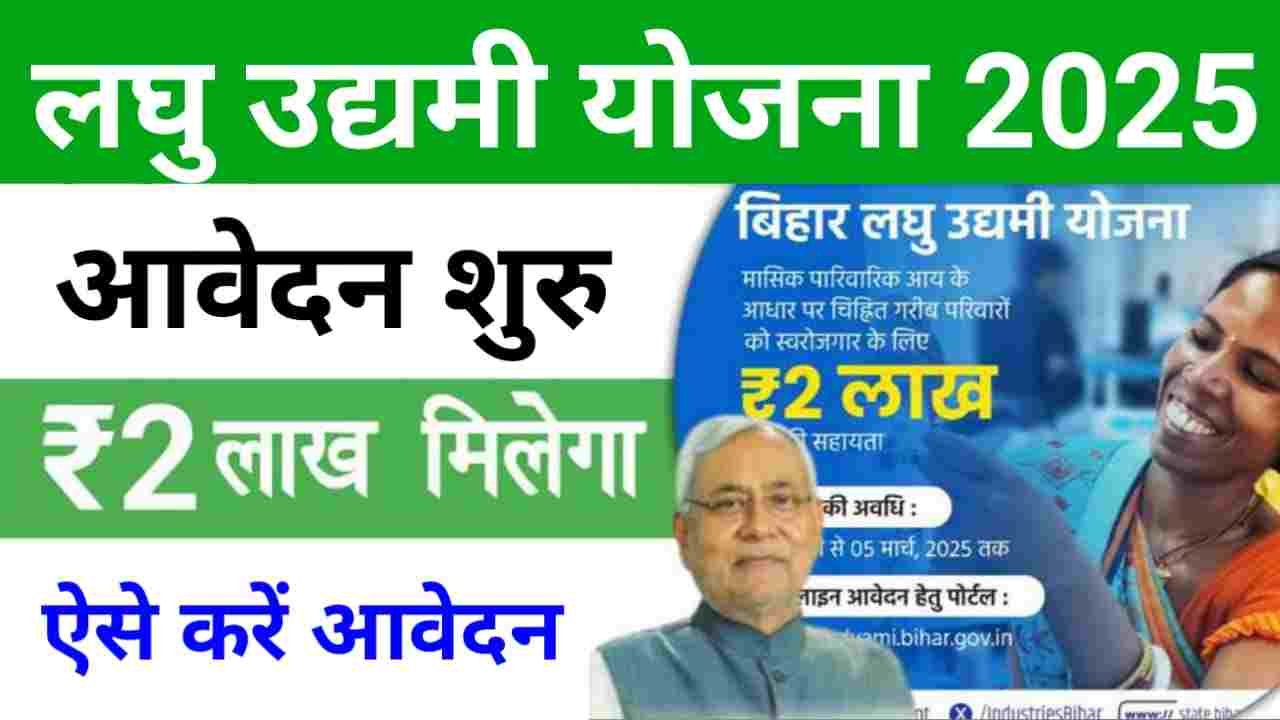 Laghu Udyami Scheme 2025
